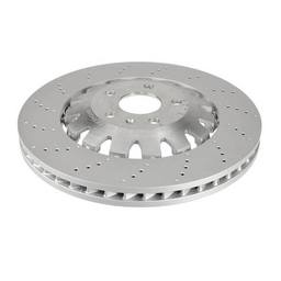 Audi Disc Brake Rotor - Front (370mm) (Drilled-Composite) 8J0615301K